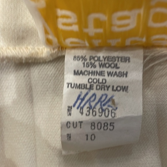 Vintage Pleated Midi Skirt Ivory - Picture 4 of 6